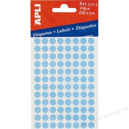 Et.kółka 8mm/288szt niebieskie APLI 02045