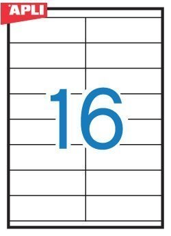 Etykiety 03137 105.0*35.0 (100) permanentne APLI