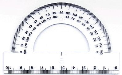 Kątomierz 180 stopni DONAU 10 cm, plastikowy