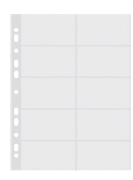 Koszulka na wizytówki DONAU A4 (10) wycofana _ 50mic 1716001PL-00