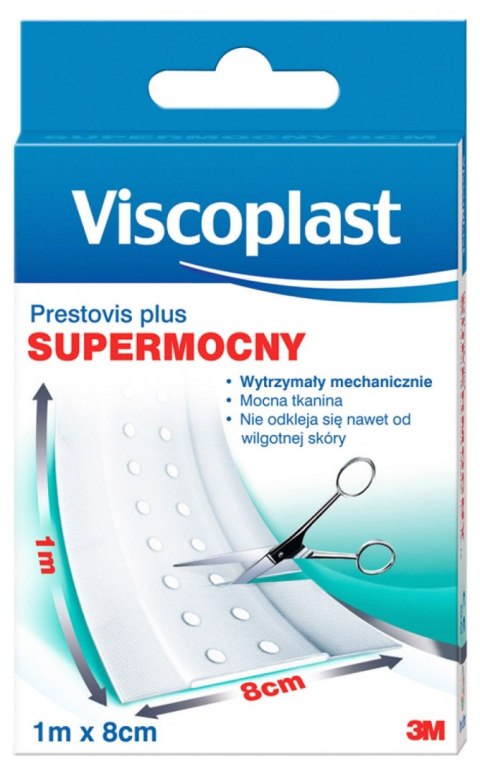 Nowy indeks bhk0005 Plaster do cięcia VISCOPLAST Prestovis Plus, supermocny, 8cmx1m