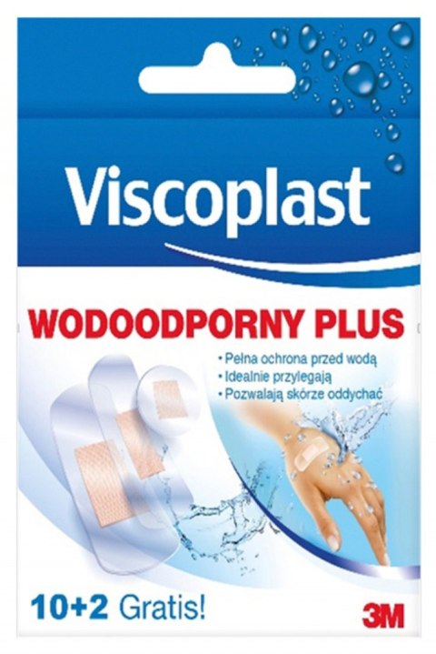 Plaster wodoodporny VISCOPLAST Plus, 10szt.+2szt.GRATIS