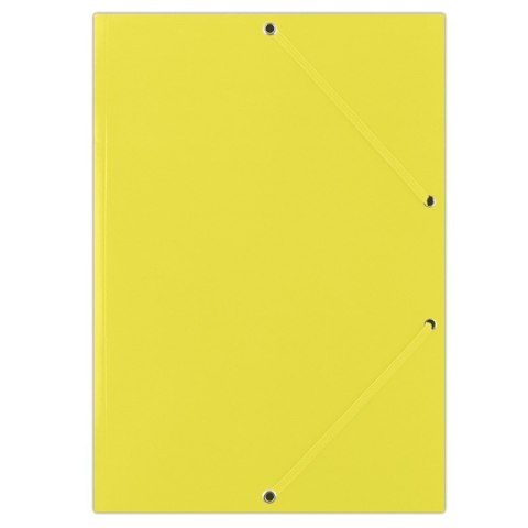 Teczka z gumką żółta FEP11G DONAU gładka