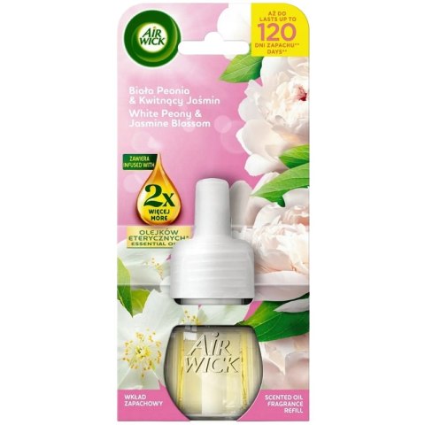 AIR WICK odświeżacz Elektryczny wkład 19 ml Biała Peonia & Kwitnący Jaśmin 18208