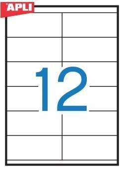 Etykiety 03139 105*48 (100) permanentne APLI