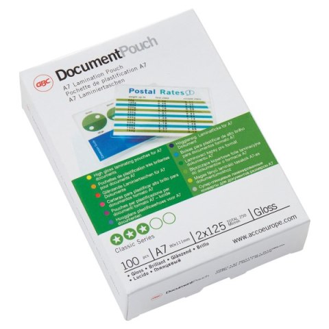 Folia do laminacji Document, A7, 125 mic, IB581076, GBC
