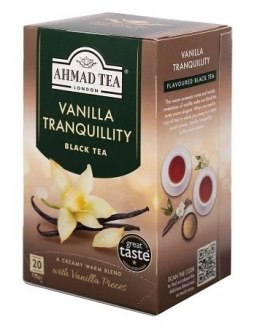 Herbata AHMAD TEA VANILLA TRANQUILLITY 20kopert czarna