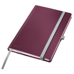 Notatnik w twardej oprawie Leitz Style A5, w kratkę, ciemnoczerwony 44861028