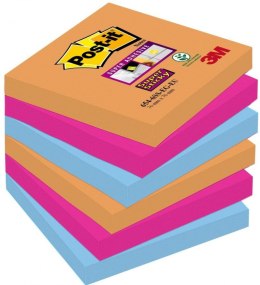 Nowy indeks blk2680 Bloczek samoprzylepny POST-IT_ Super Sticky (654-6SS-EG), 76x76mm, 6x90 kart., bangkok, 3M-70007011870