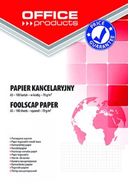 Papier kancelaryjny , kratka, A3, 100ark., typu OFFICE PRODUCTS 14115121-14