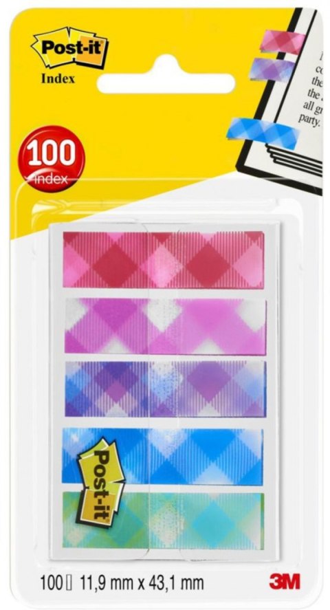 Zakładki indeksujące POST-IT_ Mini (684-PLD5), PP, 11,9x43,2mm, 5x20 kart., mix kolorów, 3M-70005277119