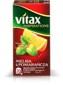 Herbata VITAX INSPIRATIONS Melisa&pomarańcza (20 saszetek) 33g zawieszka