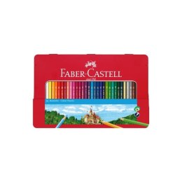 Kredki ZAMEK 36 kolorów pudełko metalowe 115886 FABER CASTELL