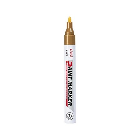 Marker olejowy 2 mm, złoty, EU500_GD, Deli.