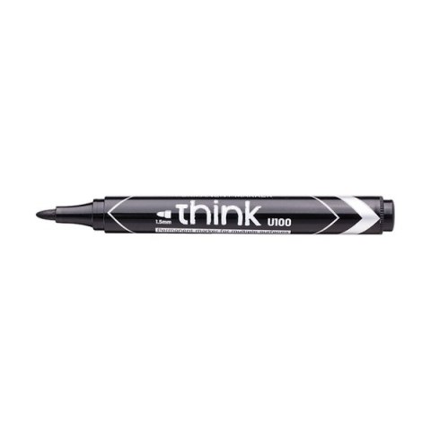 Marker permanentny okrągły 1,5 mm, czarny, EU10020, Deli.