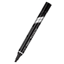 Marker permanentny ścięty 1,5_5 mm, czarny, EU10120, Deli.