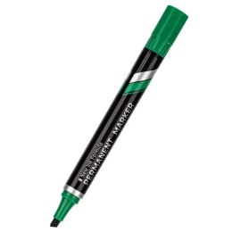 Marker permanentny ścięty 1,5_5 mm, zielony, EU10150, Deli.