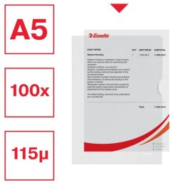 Ofertówki groszkowe A5 Esselte, 115 mikronów, 100 sztuk, 54850