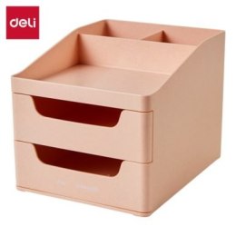 Organizer na biurko - szufladki Deli EZ421, Urbanroot, różowy.
