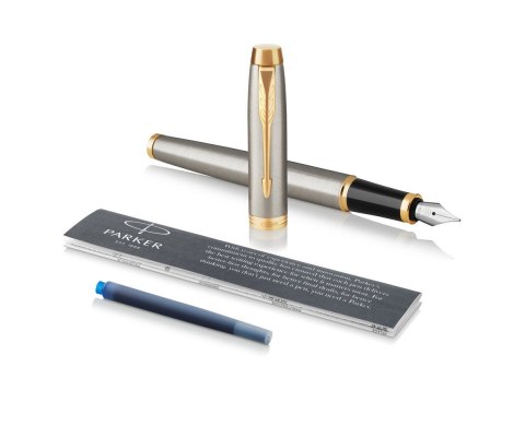 Pióro wieczne (M) PARKER IM BRUSHED METAL GT 1931656, giftbox