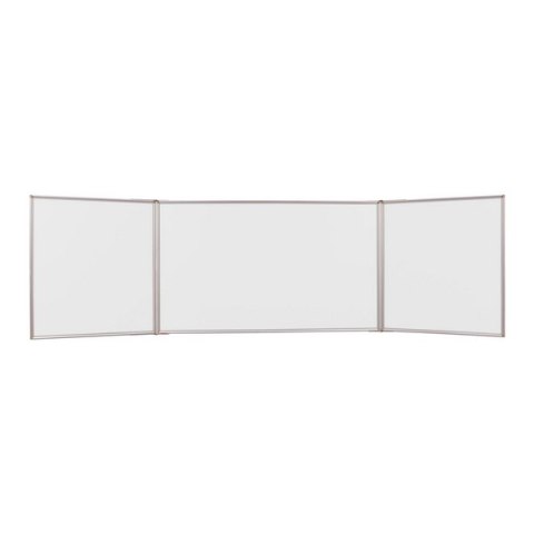 Tablica tryptyk MEMOBE suchościeralna magnetyczna biała, rama aluminiowa Prestige, 170x100 cm MTR170100.27.05.51
