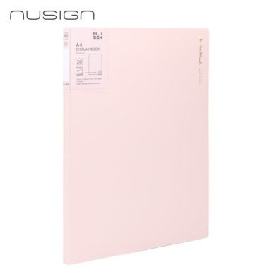 Teczka ofertowa Nusign ENS190, Display Book , format A4, 20 przegródek, różowa ENS190-20P Deli.