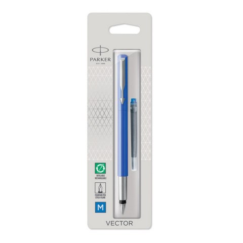 Pióro wieczne VECTOR STANDARD niebieskie PARKER S0881011 (blister) (X) SALE Pióro wieczne VECTOR STANDARD niebieskie PARKER S0881011 (blister) (X) SALE
