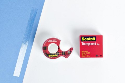 Taśma biurowa SCOTCH_ Crystal Clear (600), transparentna, 19mm, 10m (X)